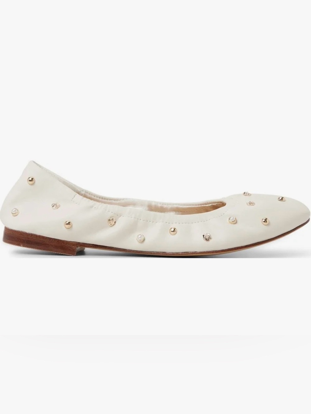 Ted Baker London Women's Lottie Studded Leather Ballet Flats Sz 7